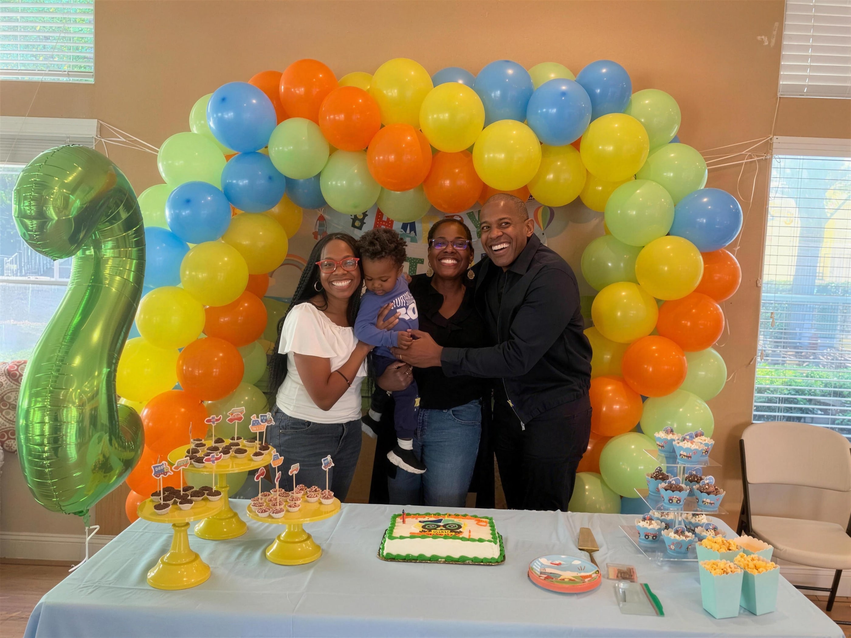 Watson family at a birthday celebration