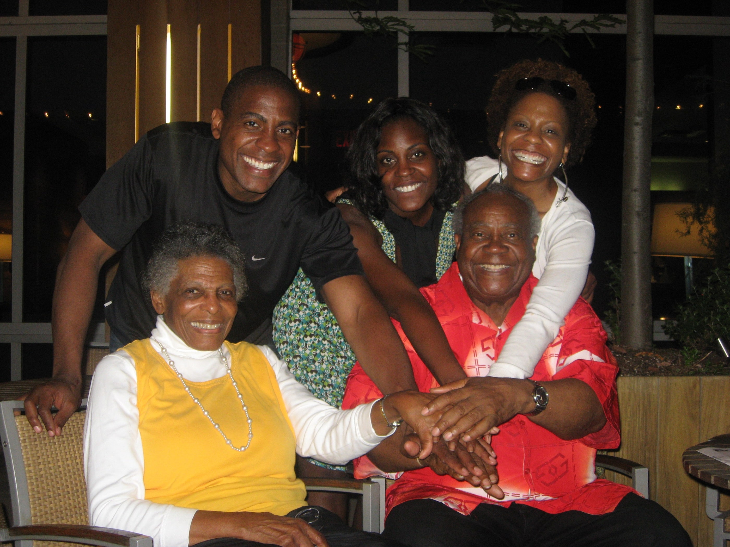 Carlos Watson’s family together in New York